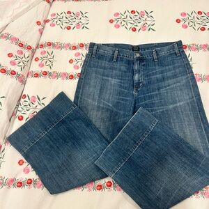 Citizens Of Humanity Blue Wide Leg Jeans